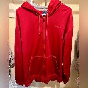 Reebok Bold Red Zip-Up Hoodie